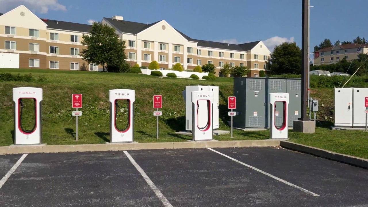 Tesla Supercharger Harrisburg, Pennsylvania YouTube