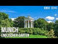 Englischer Garten Park, Munich (🎧Binaural Audio) - 🇩🇪 Germany - 4K Walking Tour