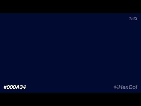 What does #000A34 - Vivid Frosty Cream Abyss look like? | Color Code Preview