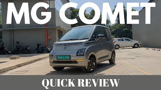 MG COMET EV QUICK REVIEW ⚡ | VEHICLE MANIA
