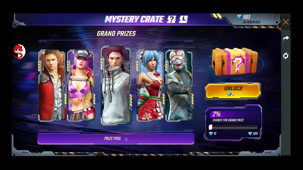 Mystry crate event FF _ vip gifts event ff _ FF new event today _ FF new event