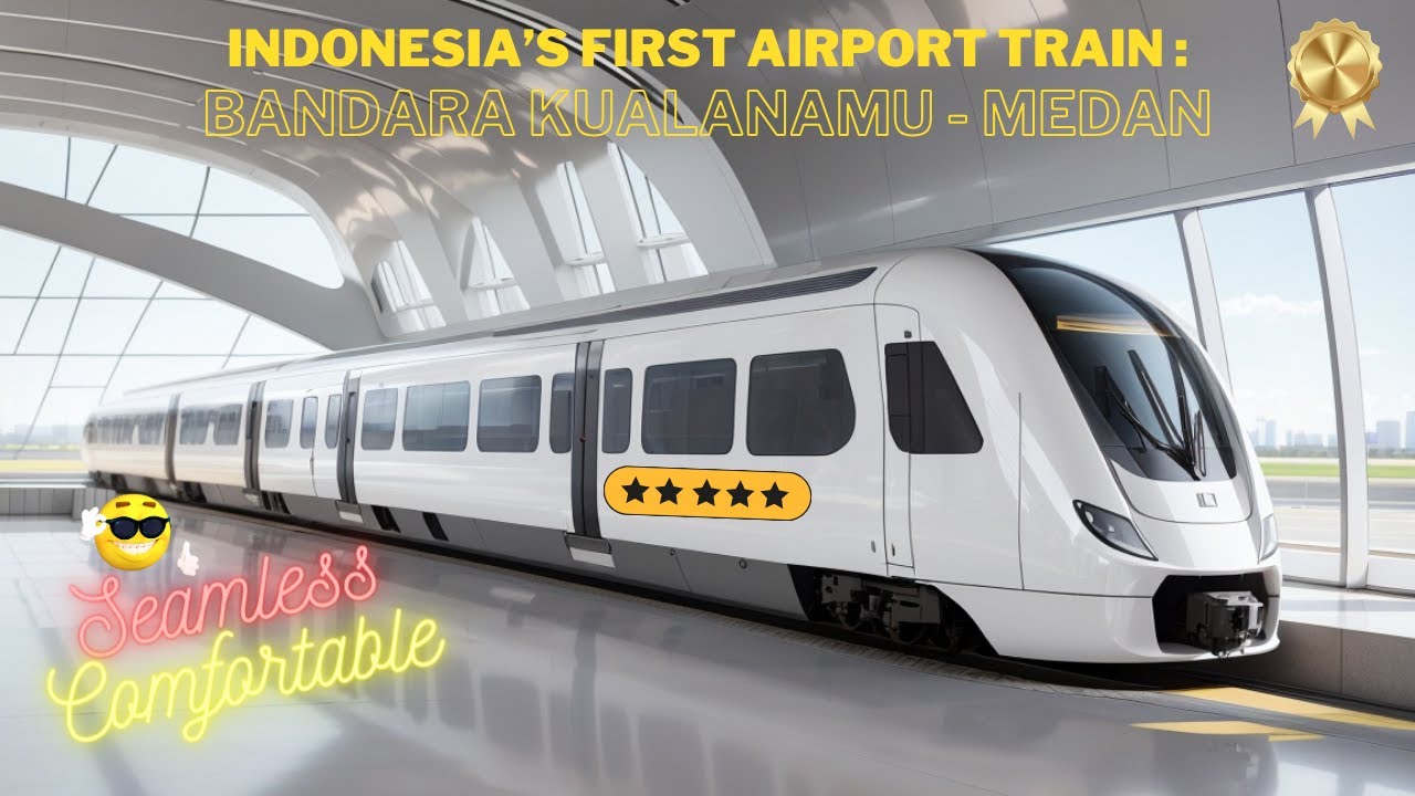 Riding Airport Train Kualanamu - Medan: Indonesia's First Airport Train ...