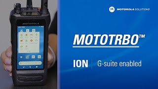 MOTOTRBO Ion Portable Smart Radio - Motorola Solutions