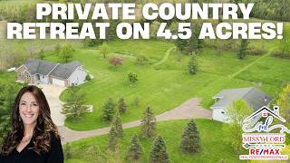 PRIVATE COUNTRY RETREAT ON 4.5 ACRES! | 4995 W Cutler Rd, DeWitt
