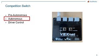 Switching Between Driver and Autonomous Control of VEX Robots