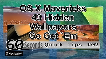 How To Find Mac OS X Mavericks 43 Hidden Wallpapers
