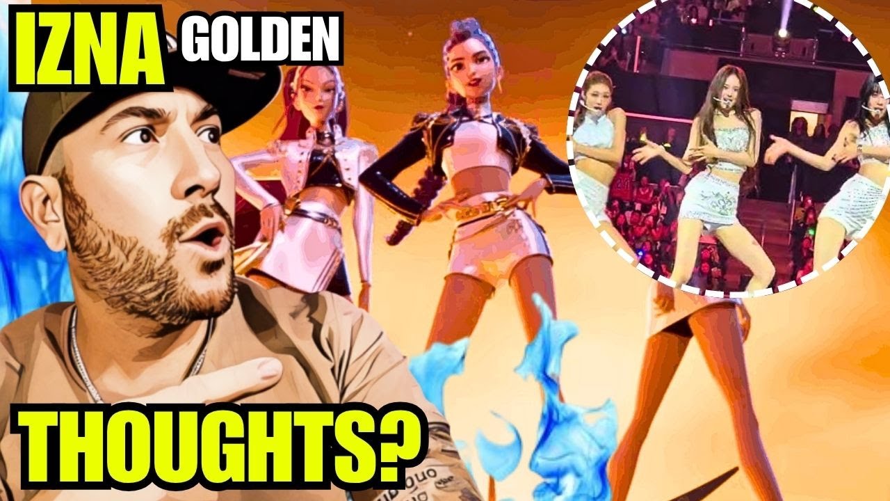 IZNA - Золотая реакция (кавер KPop Demon Hunters, KCON LA) | Красивые визуальные эффекты, но было...