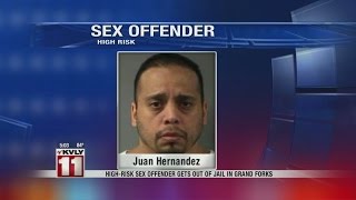 High-risk sex offender gets out of jail in Grand Forks