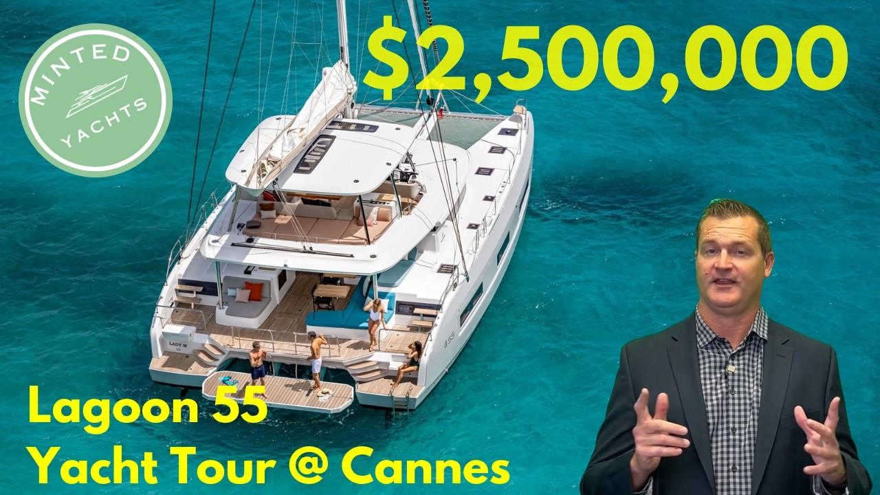 $2,500,000 Yacht Tour, 2025 Lagoon 55 Sailing Catamaran | Perfect for Caribbean YachtSpecDirect.com