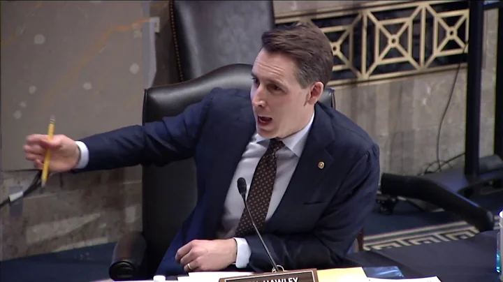 Senator Hawley at a nomination hearing for Shaland...
