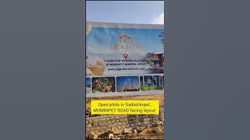 8804848489,DTCP plots in Sadashivpet, main road facing venture, 1.5km to Sadashivpet town.