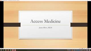 Using Access Medicine