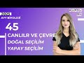 45 Günde AYT Biyoloji Kampı│45. Gün│Canlılar ve çevre│Doğal seçilim - Yapay seçilim│2025