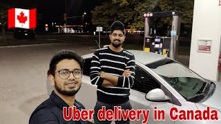 Uber delivery in Canada | Night time | Canada malayalam vlog | Students | Malayalam | Part time job