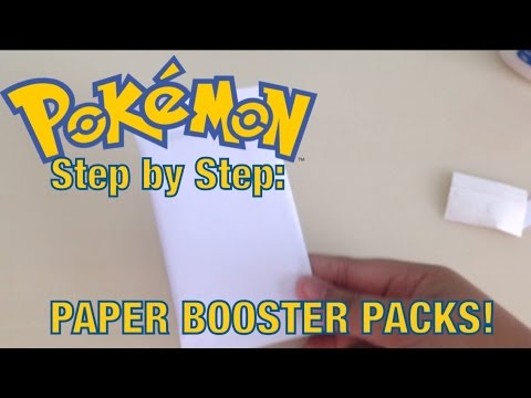 Step By Step How To Make A Paper Pokemon Booster Pack Youtube
