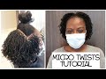 How to install Micro mini twists for starter locs on 4c natural hair (2020)!