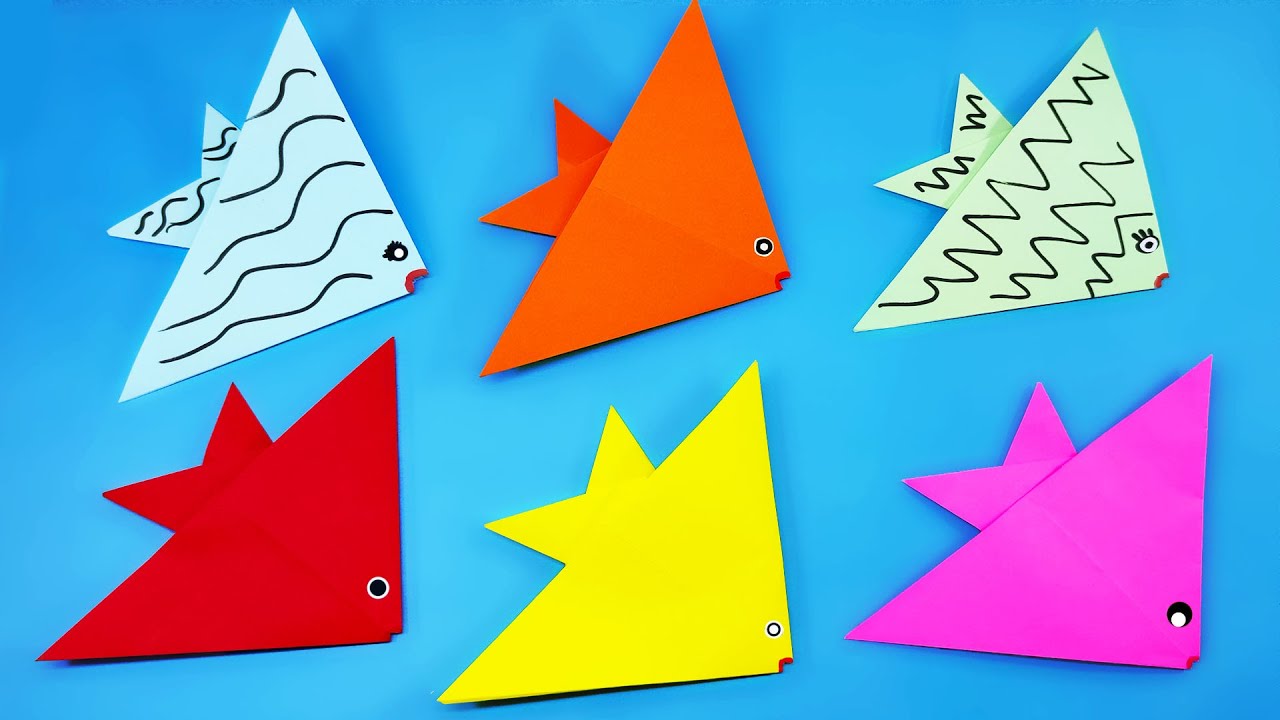 How To Make Paper Fish | (Paper Art and Craft for Kids) - YouTube