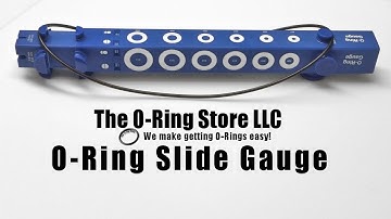 How to Measure an O-Ring - O-Ring Slide Gauge