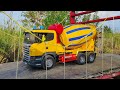 PROSES PENGECORAN RUMAH FILA MOBIL TRUK MOLEN MIXER COR MINIATUR