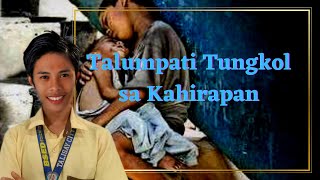 TALUMPATI TUNGKOL SA KAHIRAPAN