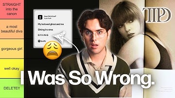 Re-Ranking Tortured Poets One Year Later...👀