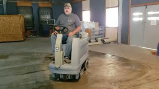 Nilfisk Advance Model HR2800 Ride-On Floor Scrubber Cleaning Machine