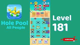 Hole Pool All People Level 181 Walkthrough 🎯 | Color Match Puzzle Gameplay | Mini Boss