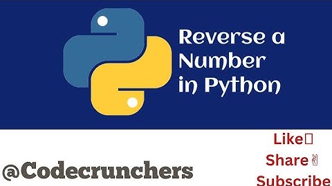 Reverse of Number In Python-Coding Ninja solution @Codecrunchers_13