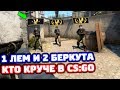 1 ЛЕМ ПРОТИВ 2 БЕРКУТОВ В КС ГО! - КТО КРУЧЕ?!