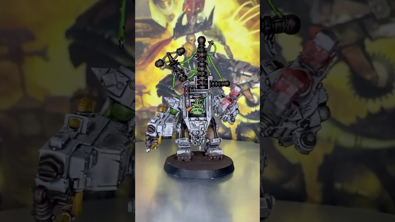 BIG MEK in MEGA ARMOUR with KUSTOM FORCE FIELD 40K Model Showcase