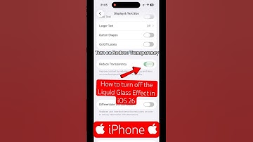 How to turn off the Liquid Glass Effect in iOS 26 on  iPhone    #iphonetrick #apple #liquidglass