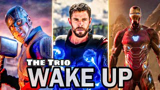 The Trio🔥 x Wake Up | Avengers Edit | Ironman | Captain America | Thor |