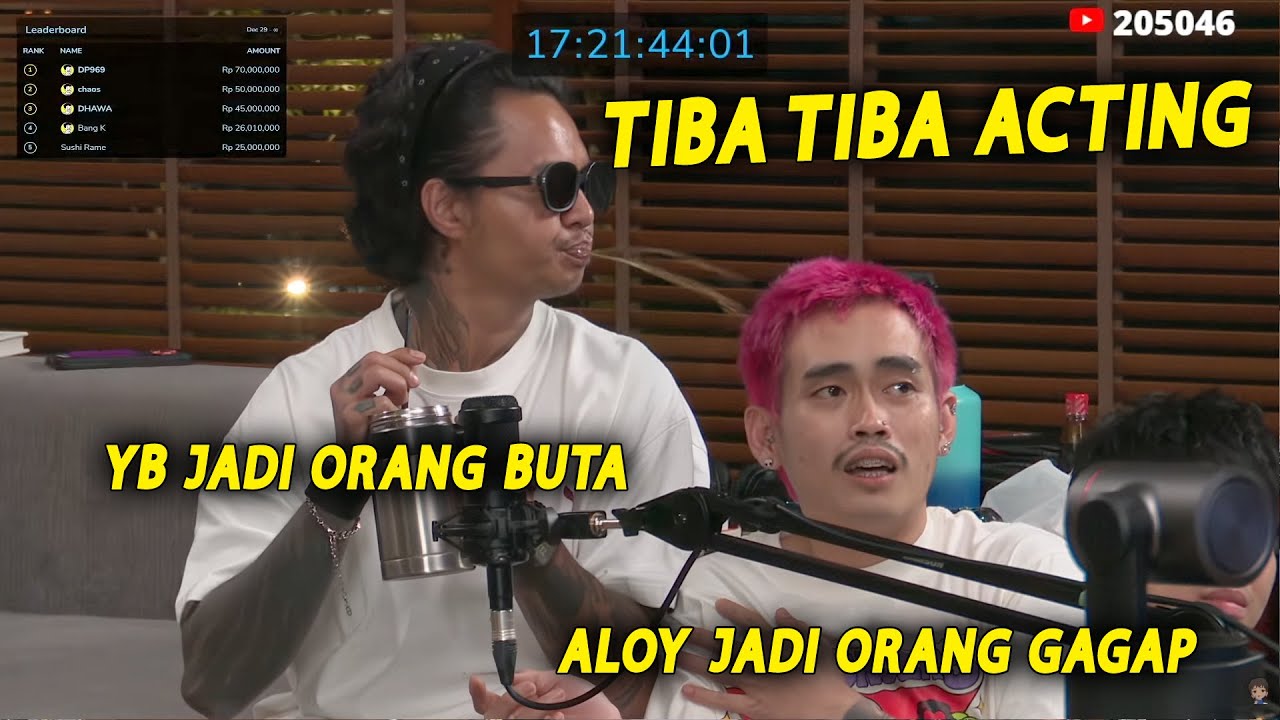 TIBA TIBA ACTING , YB JADI ORANG BUTA DAN ALOY KADI ORANG GAGAP #marapthon #yb #aaaclan