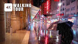 Download Lagu Heavy Rainfall Night Walk in Sydney, Australia | 4K MP3