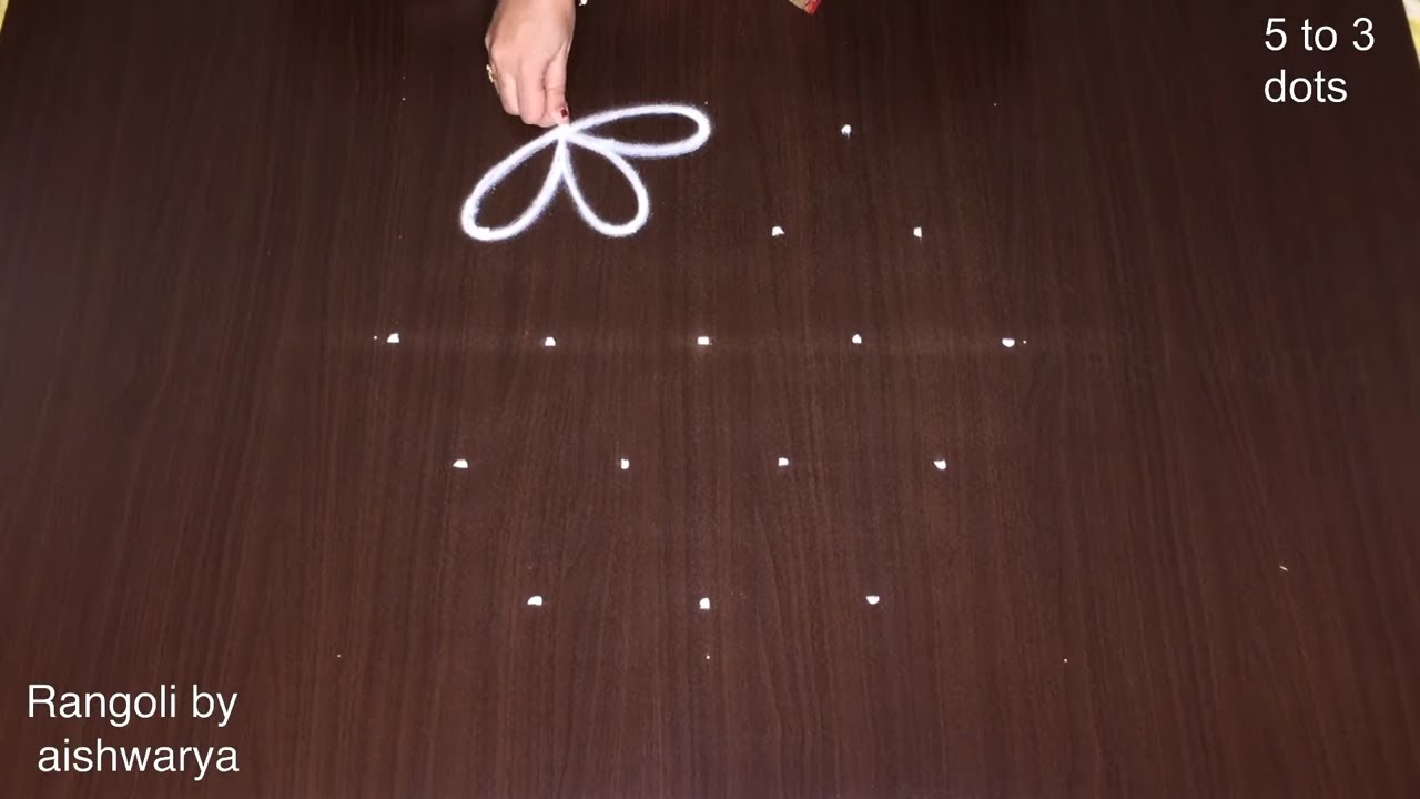 5 to 3 Dots Karthika Masam Muggulu