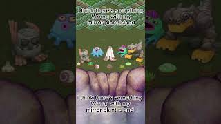 I think there is something wrong with my mirror plant island #shorts