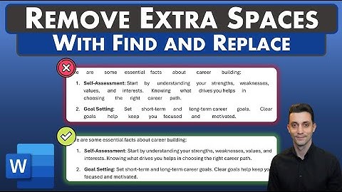 Word Tips - Remove Extra Spaces