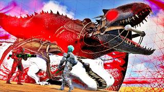 CRIEI O DINOSSAURO DE 1BILHÃO DE DANO MAS A TRIBO INIMIGA ME CAÇOU E R0UBOU...ARK 100 DIAS PVP