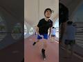 Rollerblading on a terrace overlooking the sea in Lignano Sabbiadoro (Italy)