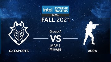 CS:GO - G2 Esports vs. AURA [Mirage] Map 1 - IEM Fall 2021 - Group A - EU
