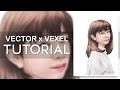 Tutorial Vexel x Vector Timelapse by Muammar Faiq [FanArt: 桜田 ひより (Hiyori Sakurada)]