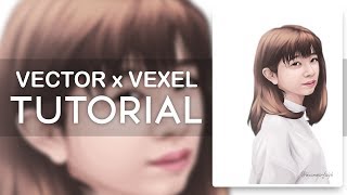 Tutorial Vexel x Vector Timelapse by Muammar Faiq [FanArt: 桜田 ひより (Hiyori Sakurada)]