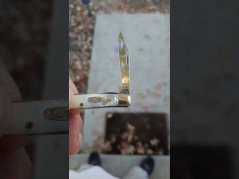 case xx Mother of pearl stockman with scissors 2004    