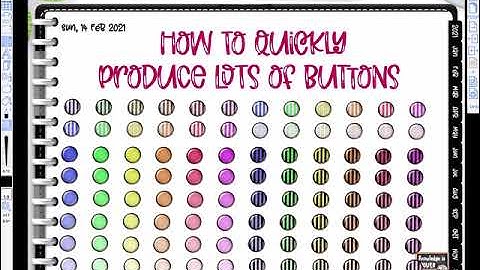 Using ZoomNotes - How To Quickly Produce Lots of Buttons (Brads)