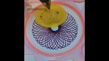two color simple spirograph circle#spirograph #shorts