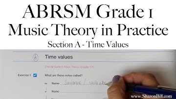 ABRSM Grade 1 Music Theory Section A Time Values with Sharon Bill