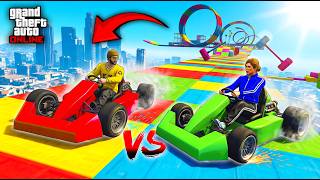 Go Kart VS Go Kart Parkour Race in GTA5 screenshot 3