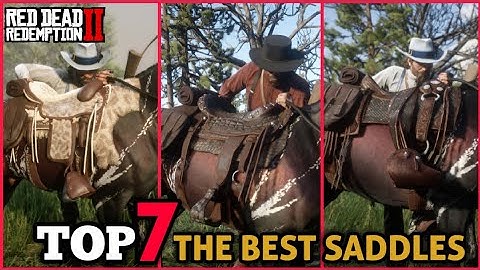 Red Dead Redemption 2 - HOW to CRAFT TOP 7 SADDLES ALL PELT & LOCATION (TUTORIAL)