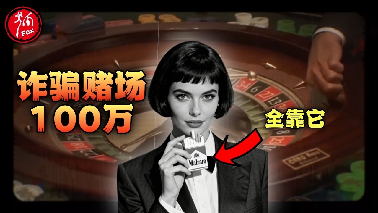 她用一盒香烟诈骗赌场100万！法国“最美小偷”教赌场做人。