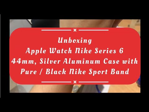APPLE Apple Watch Nike Series 6 GPS, 44mm Silver Aluminium Case with Pure  Platinum/Black Nike Sport Band - Regular, Model A2292. Apple